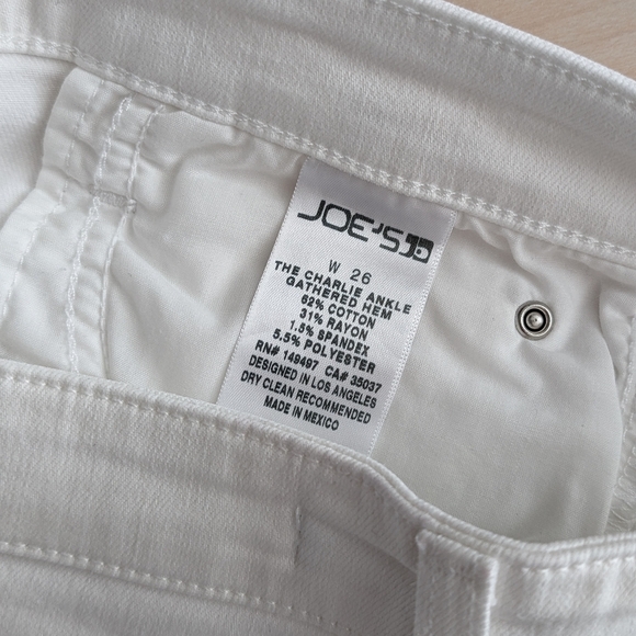 Joe’s High Rise Skinny  White Jeans 26 - Picture 10 of 10